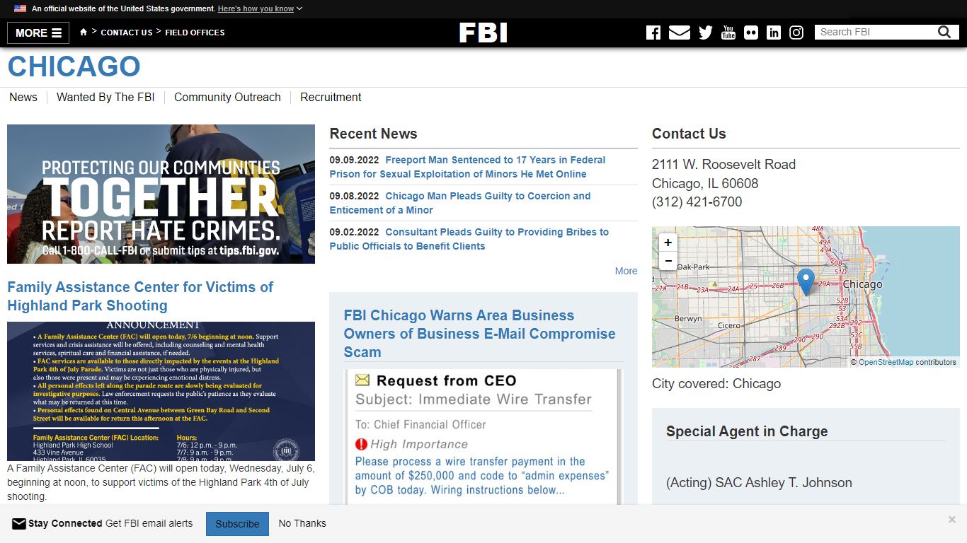 Chicago — FBI - Federal Bureau of Investigation